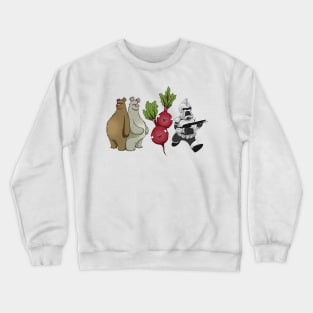 funny bears, beets, battlestar galactica Crewneck Sweatshirt